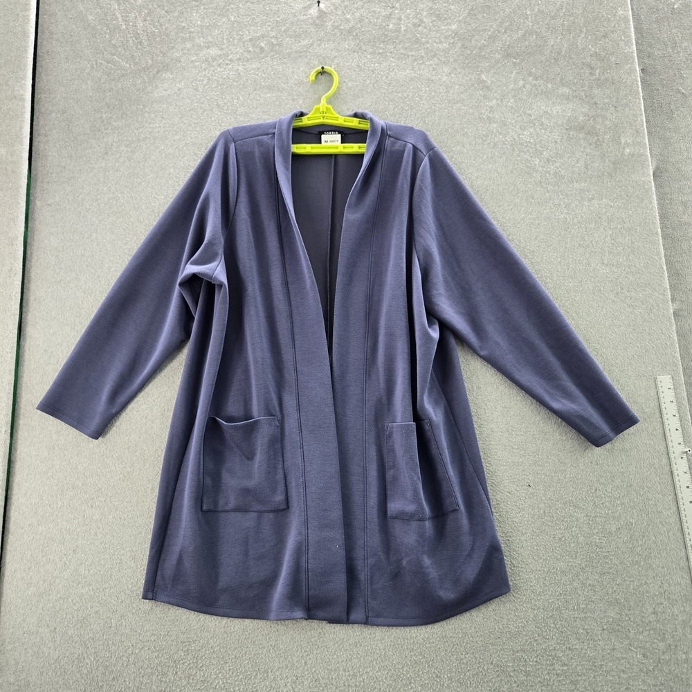 Torrid Women Sweater 3 Purple Open Front Cardigan Open Front